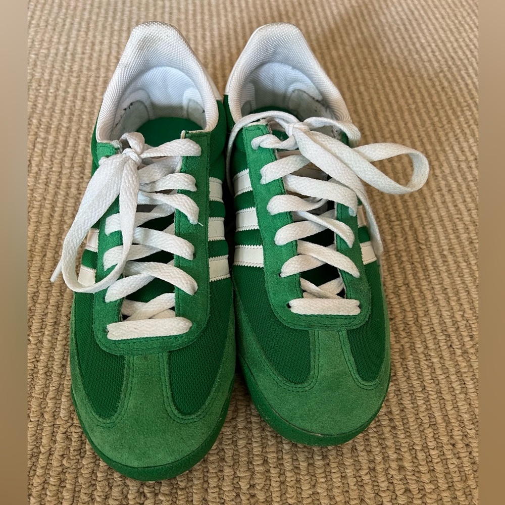 Adidas Dragon Green and White Men's Shoes